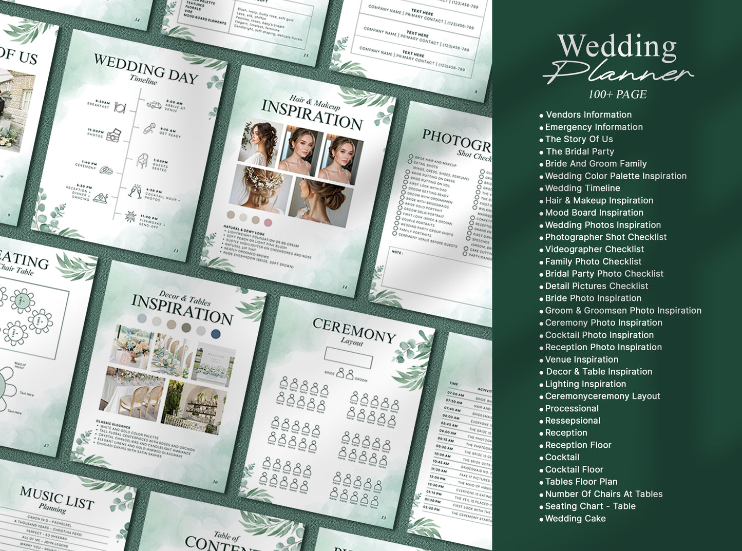 Ultimate Wedding Planner | Printable & Digital Checklist, Timeline, Itinerary & Organizer
