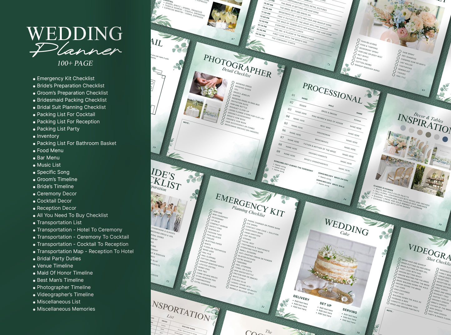 Ultimate Wedding Planner | Printable & Digital Checklist, Timeline, Itinerary & Organizer