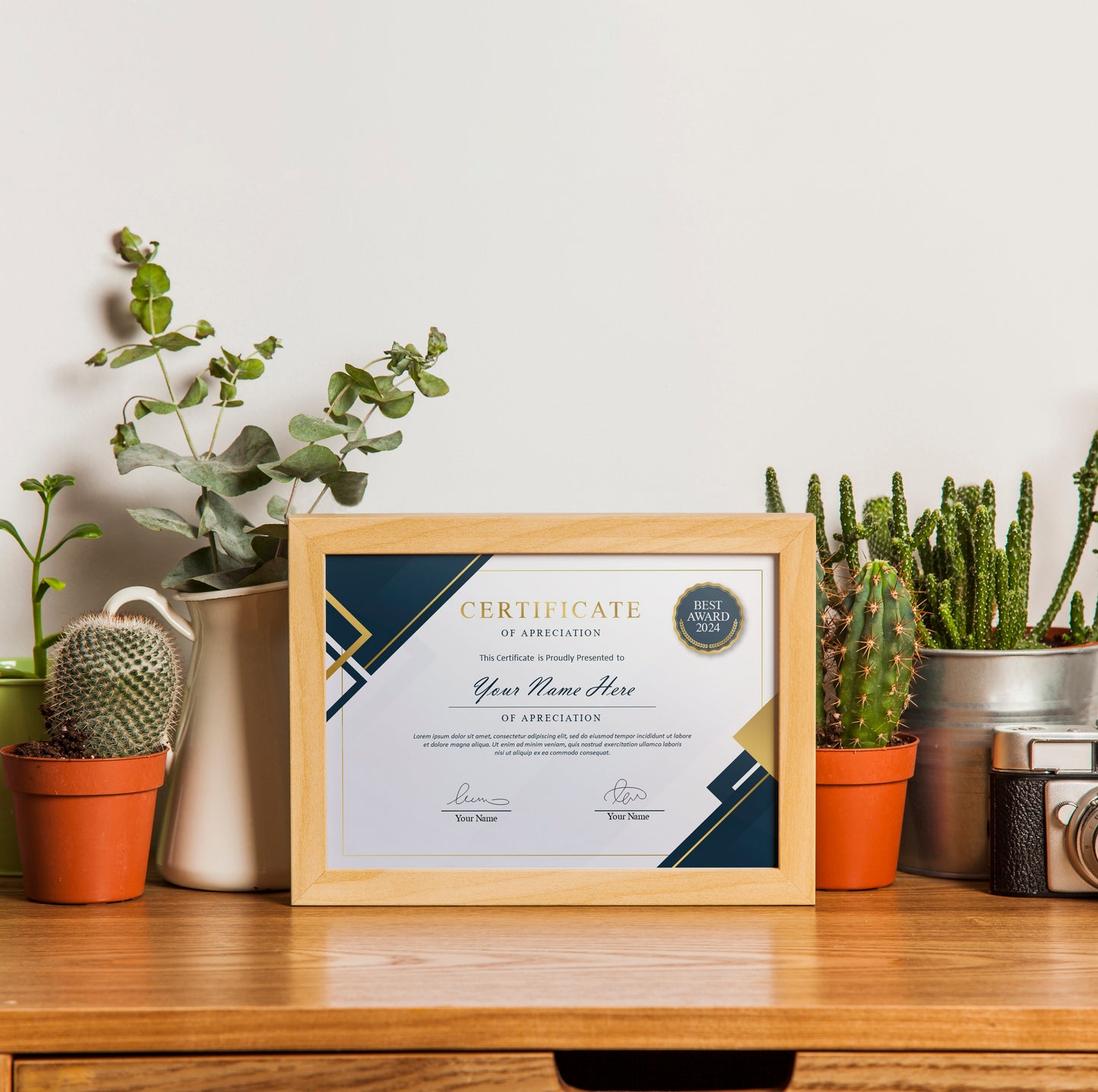 Modern Certificate Template - Editable Canva Design for Achievement, Award, Completion, and Training