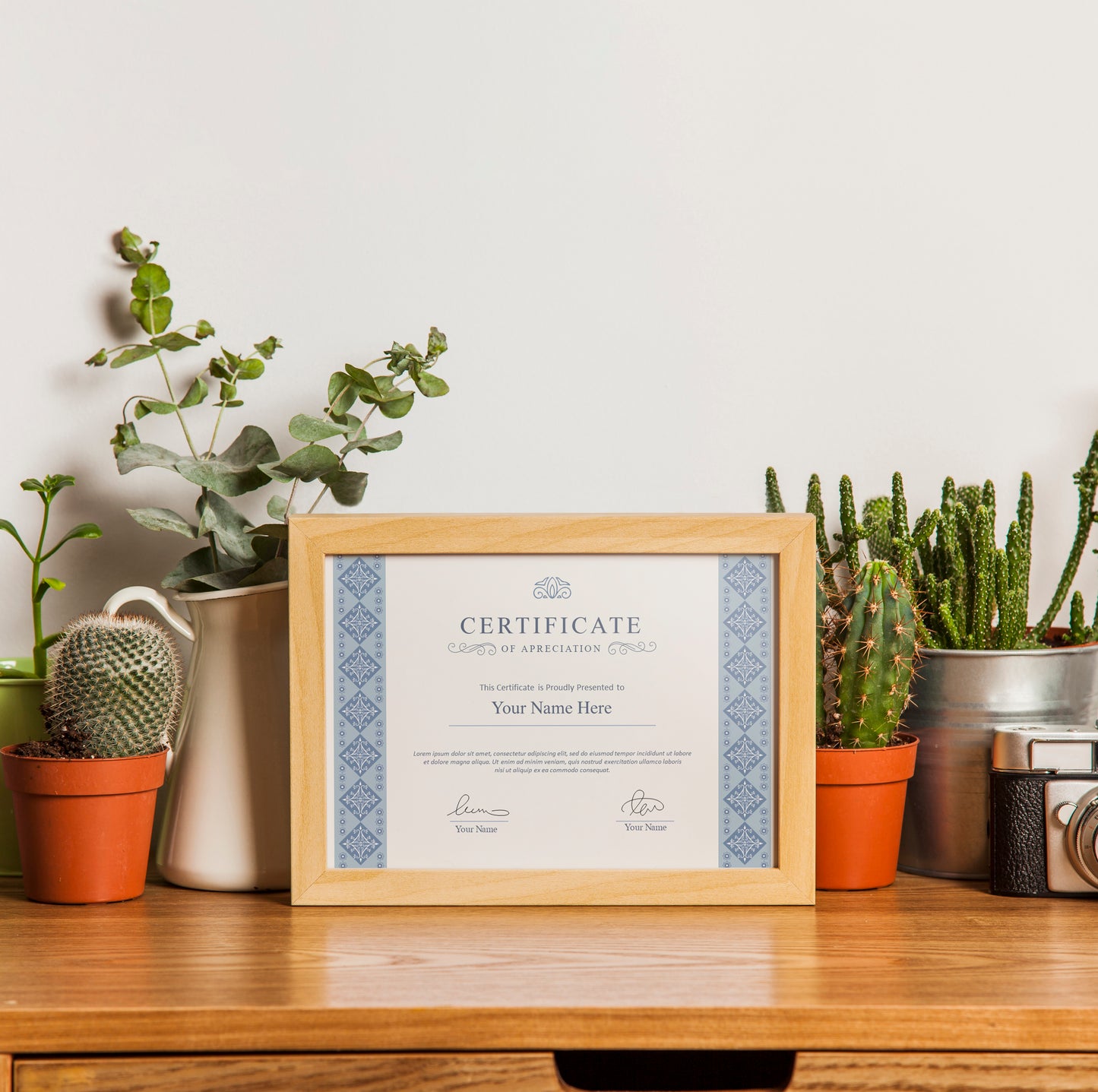 Unique Certificate Template & Appreciation – Editable Completion Certificate