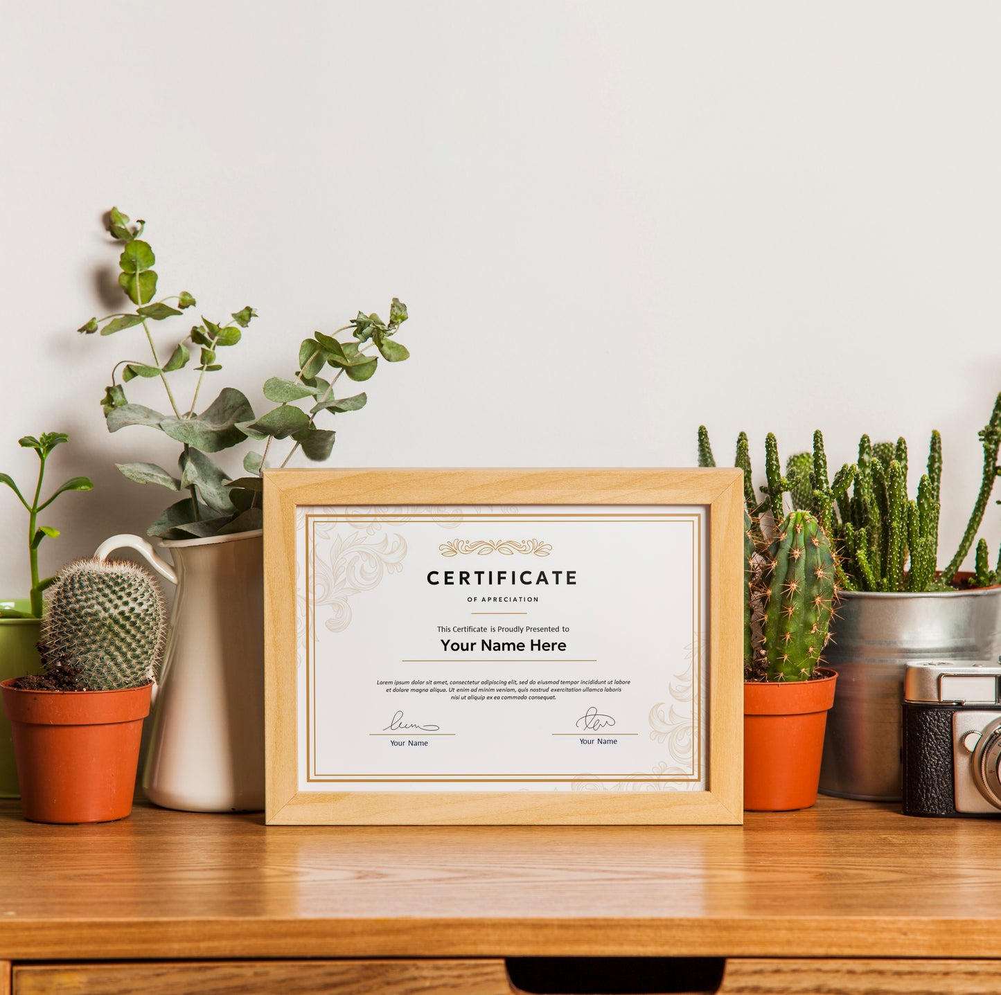 Canva Certificate of Appreciation & Award Template – Editable Completion Certificate