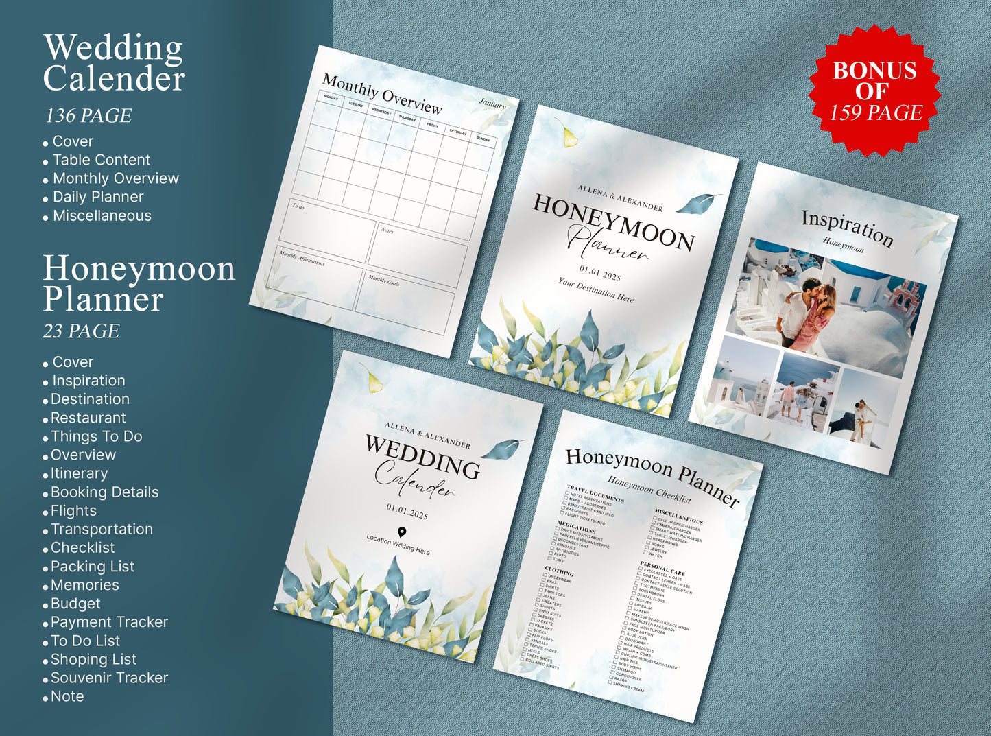 Ultimate Floral Wedding Planner | Printable Checklist, Itinerary, Timeline & Digital Organizer