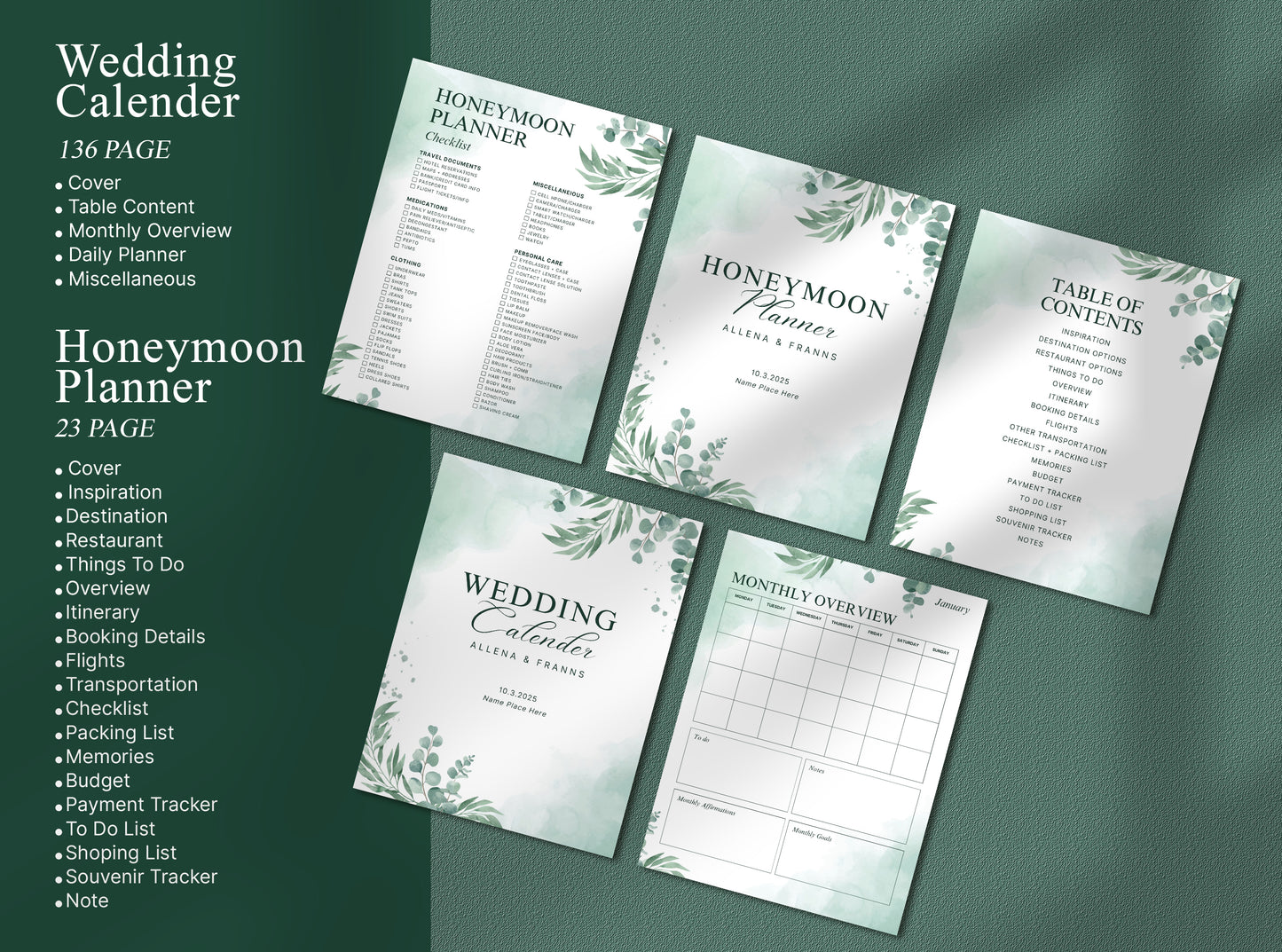Ultimate Wedding Planner | Printable & Digital Checklist, Timeline, Itinerary & Organizer