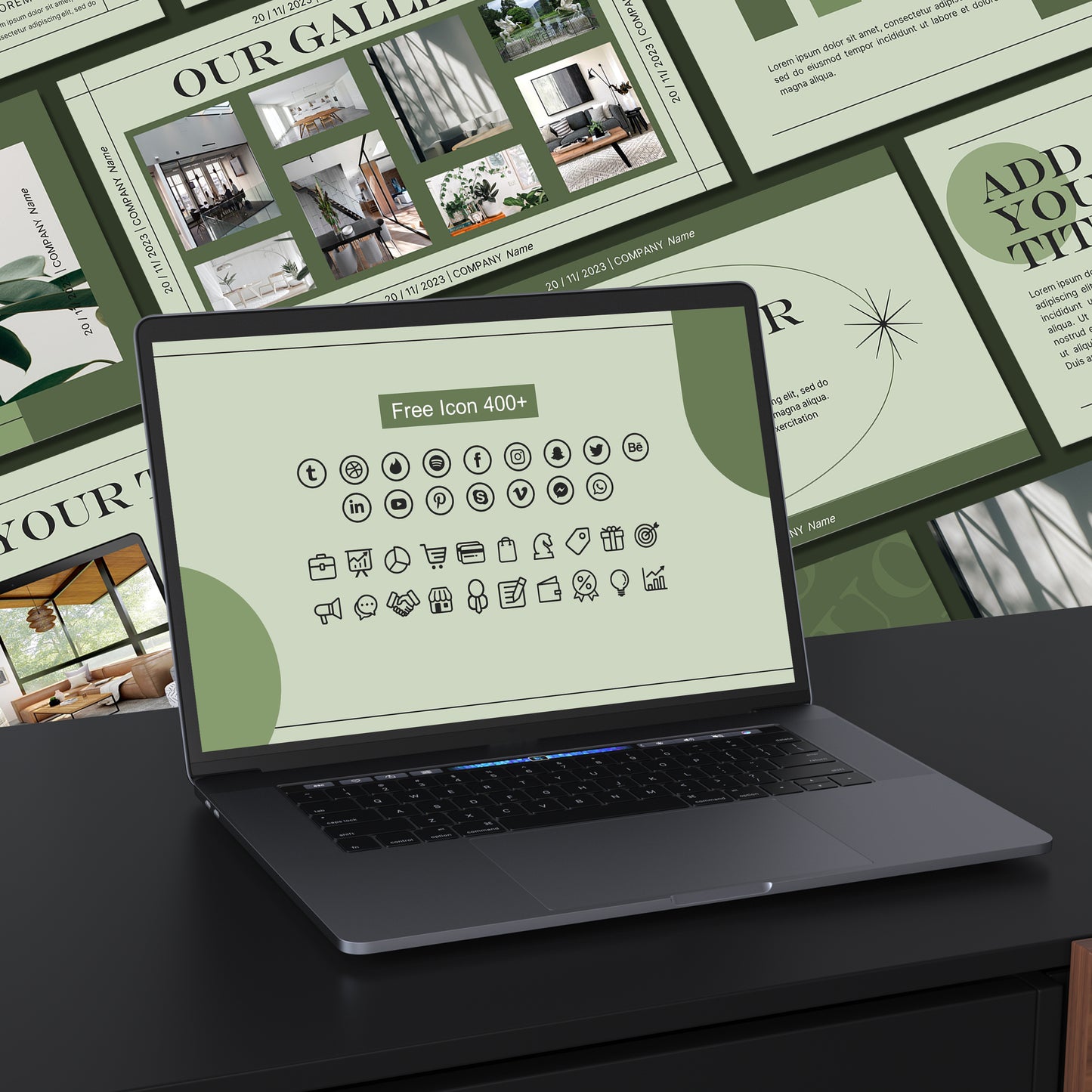 Sage Minimal PowerPoint Template - Clean & Modern Business PPT