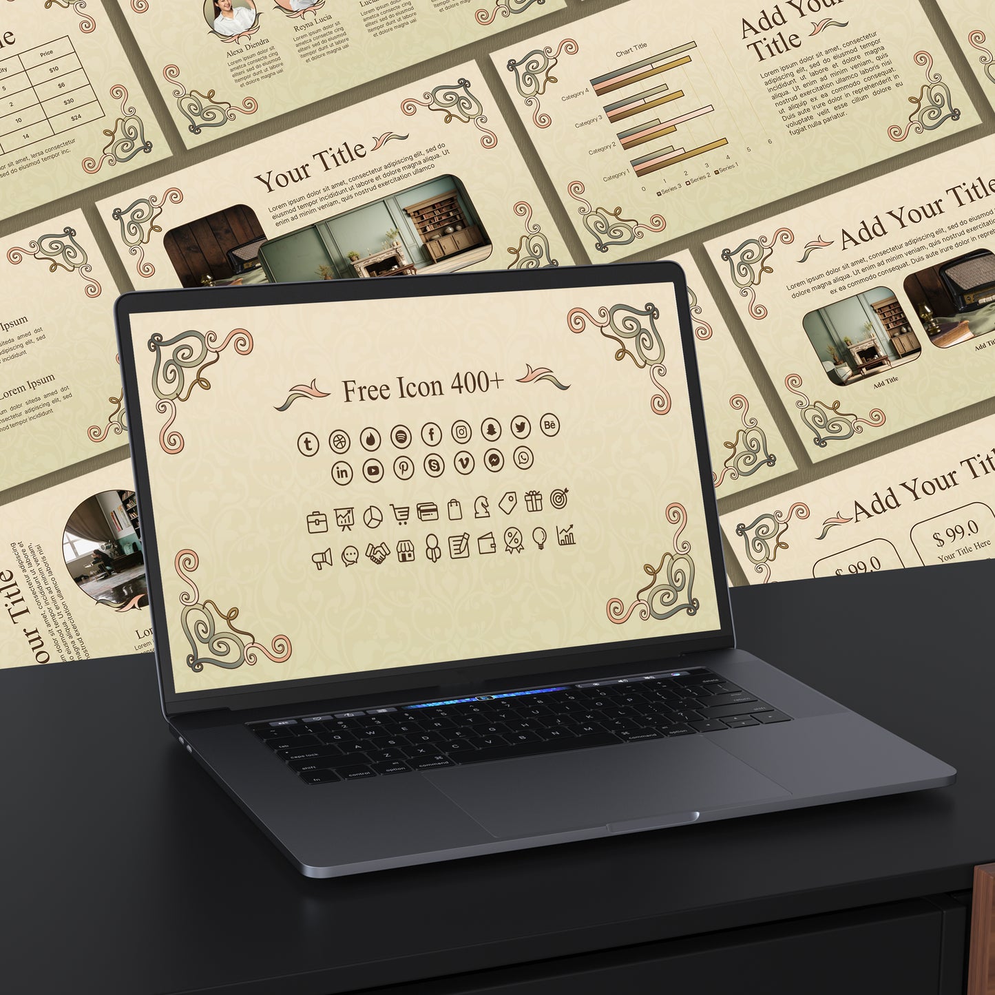 Retro Classic PowerPoint Template - Perfect for Business & Classroom Presentations