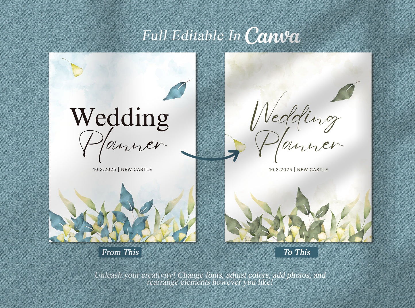 Ultimate Floral Wedding Planner | Printable Checklist, Itinerary, Timeline & Digital Organizer