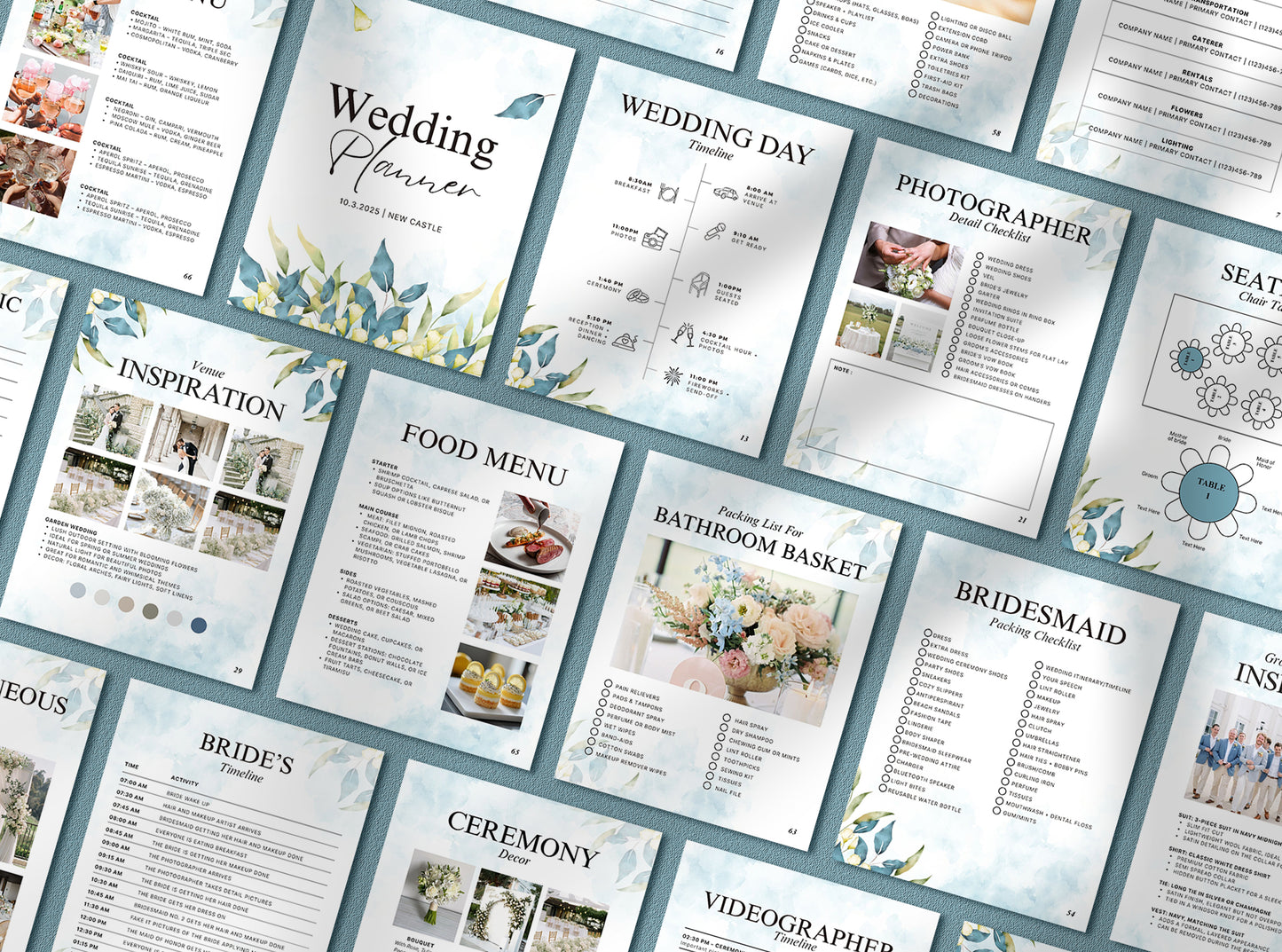Ultimate Floral Wedding Planner | Printable Checklist, Itinerary, Timeline & Digital Organizer
