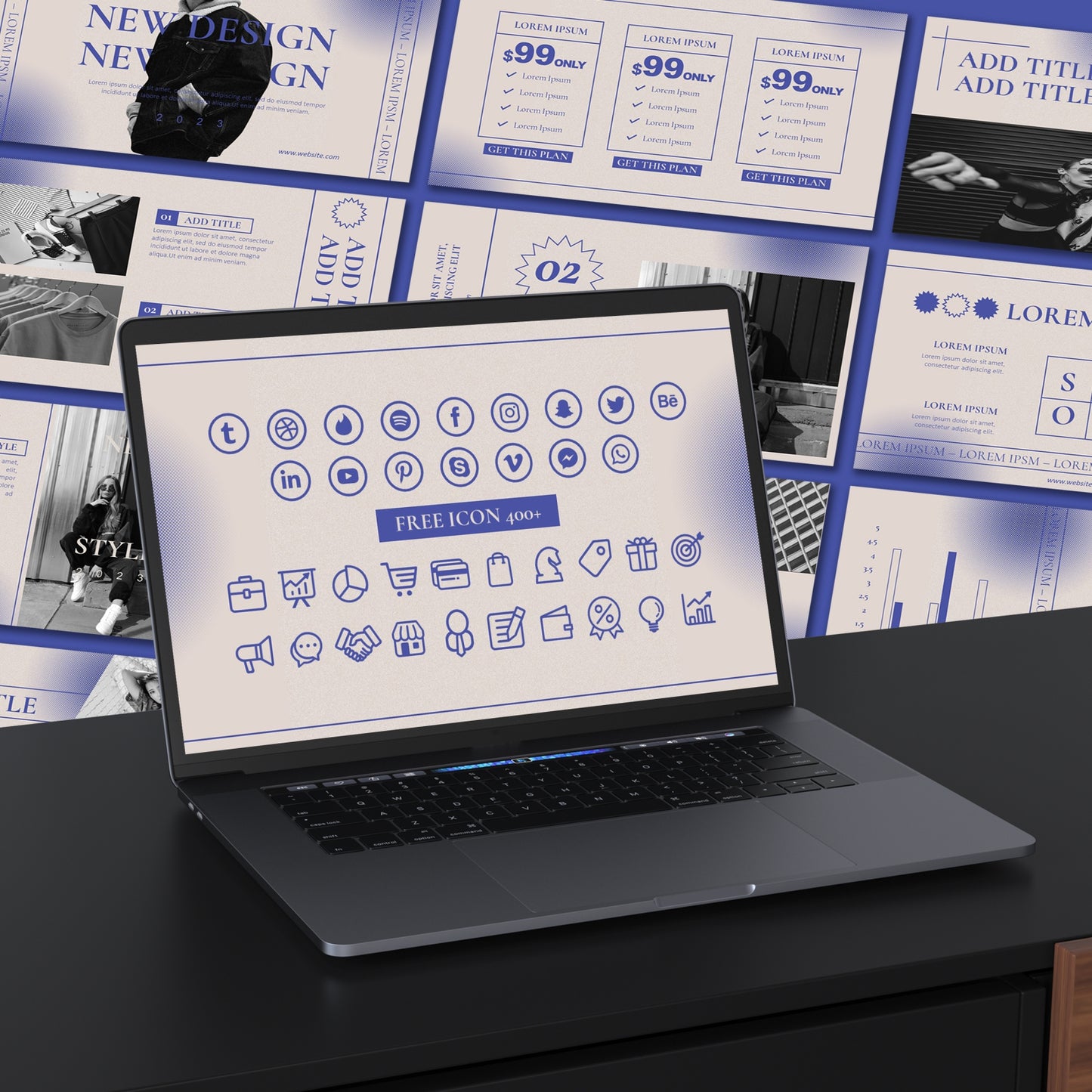 Fashion PowerPoint Template - Modern Minimalist Business Presentation