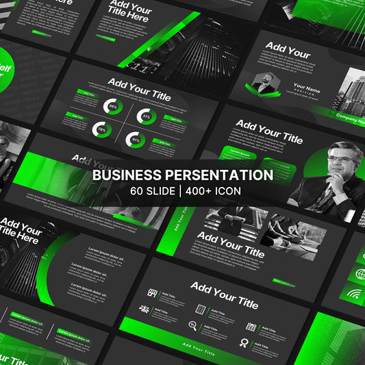 Green PowerPoint Template 2025 - Minimalist Business Strategy Slide Deck