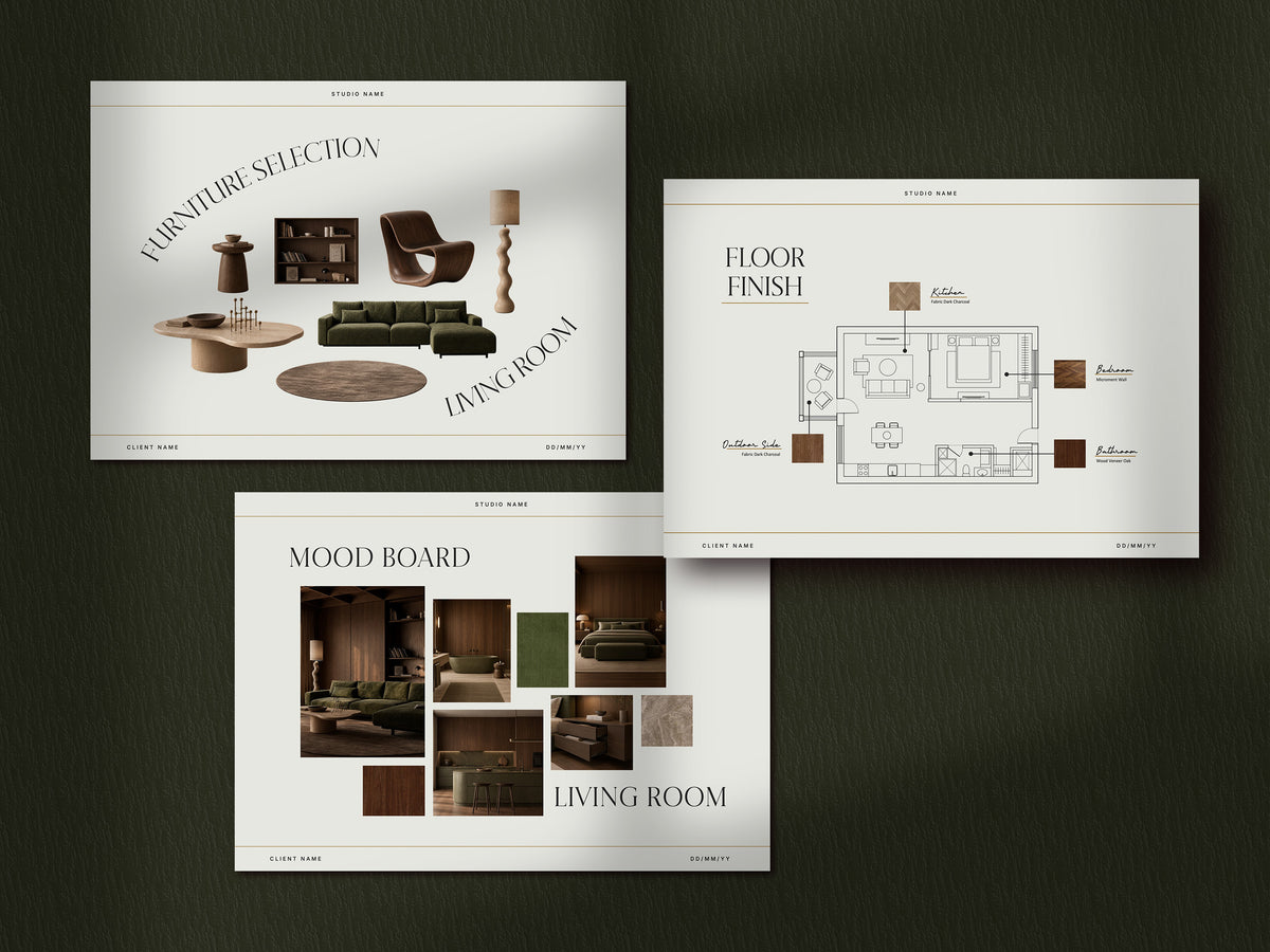 Luxury Interior Design Presentation Template 85 Slides