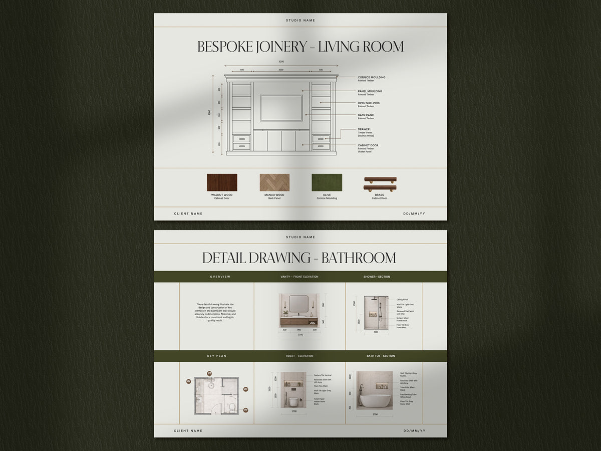 Luxury Interior Design Presentation Template 85 Slides