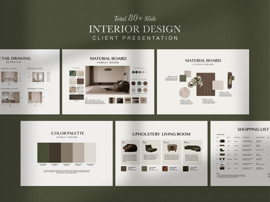 Interior Design Presentation Template | Canva, PowerPoint & InDesign