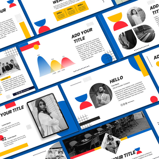 Magazine PowerPoint Template - Minimalist Business & Pitch Deck Presentation