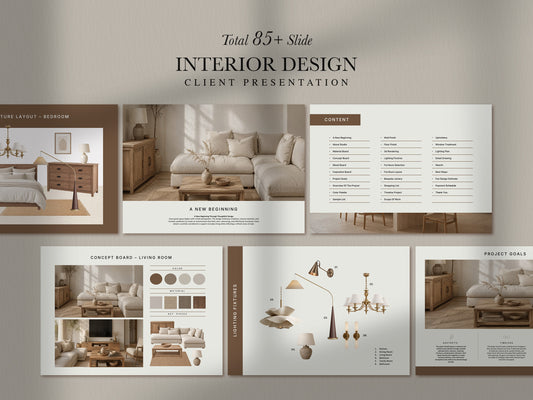 Ultimate Interior Design Presentation Template – 85+ Slides