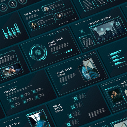 Technology PowerPoint Template – Modern PPT Design for Business Presentations with Minimalist & Futuristic Slides