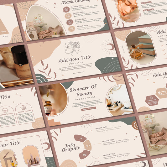 Boho PowerPoint Template - Aesthetic Business Strategy & Pitch Deck PPT