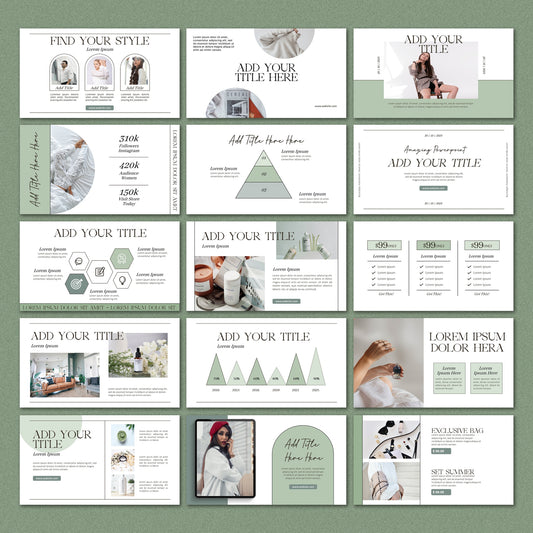 Clean PowerPoint Template - Minimalist Magazine Style & Business Strategy PPT