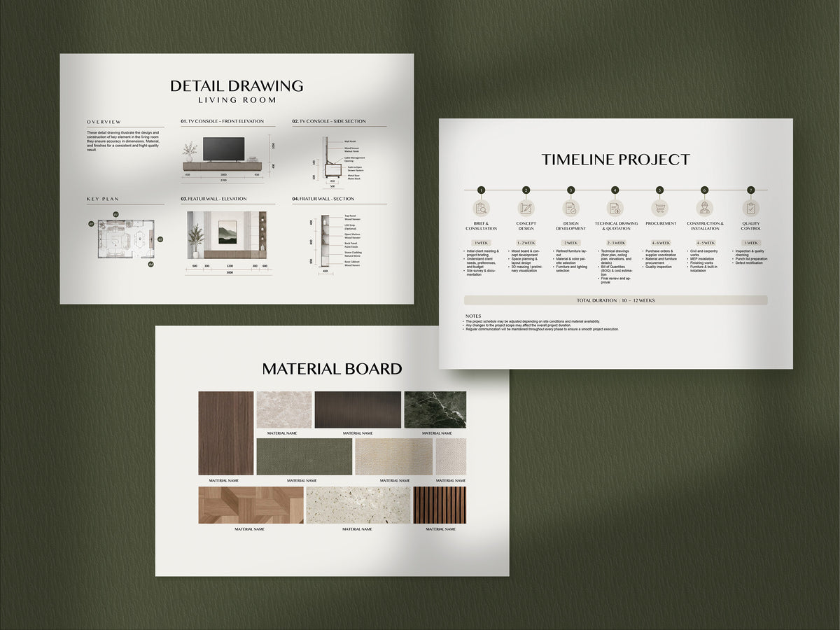 Interior Design Presentation Template | Canva, PowerPoint & InDesign